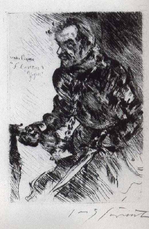 The actor Rudolf Rittner as Florian Geyer, Lovis Corinth